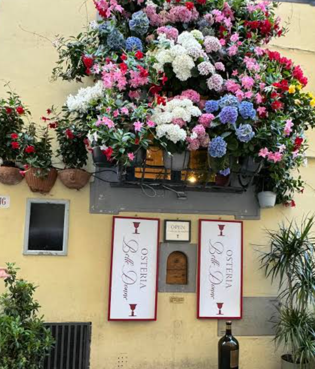 Osteria Belle Donne wine window