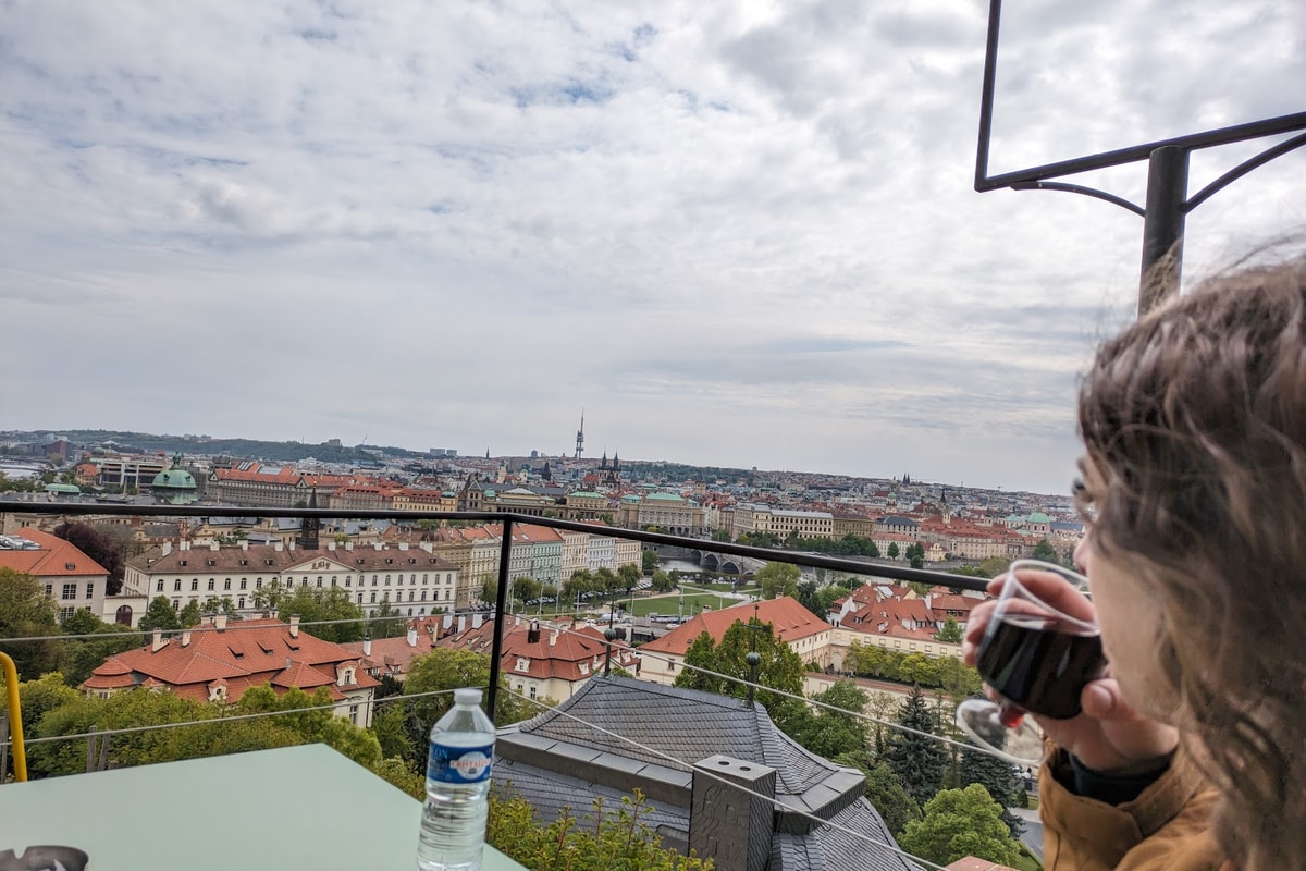 Best photo spots in Prague from a vineyard