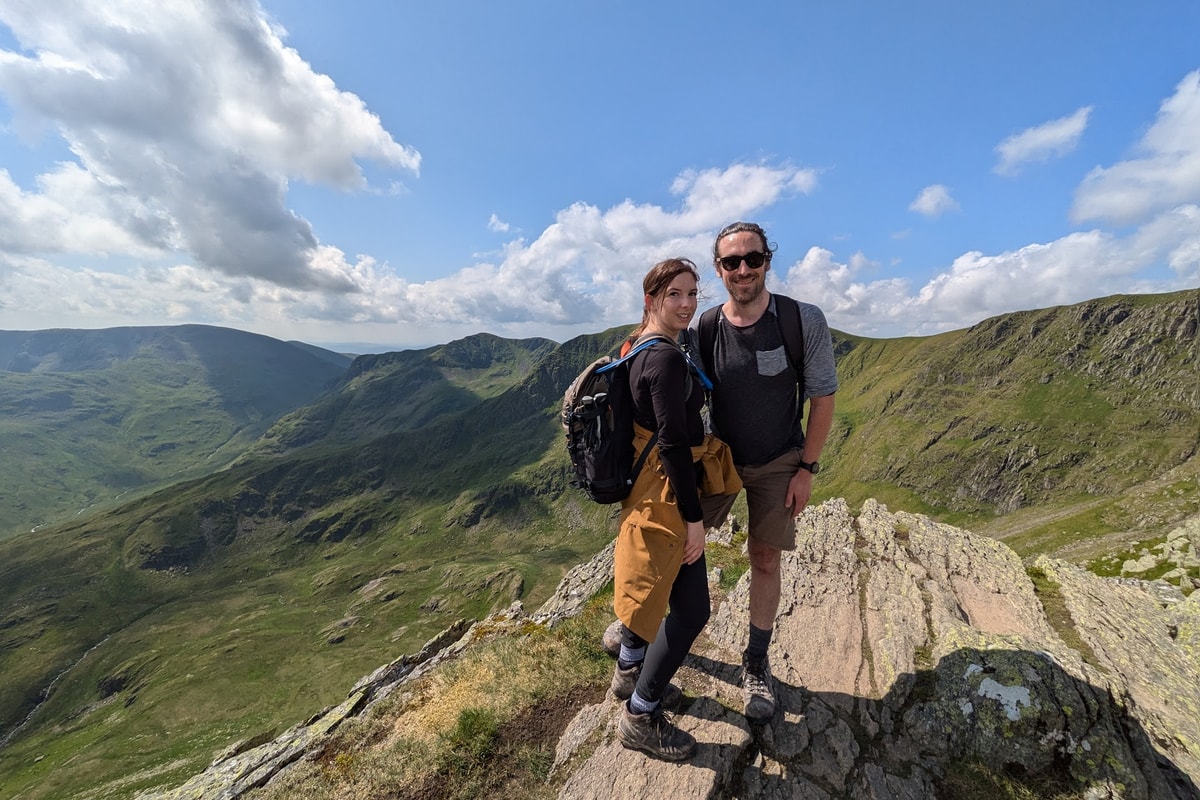 Hiking Helvellyn via Striding Edge