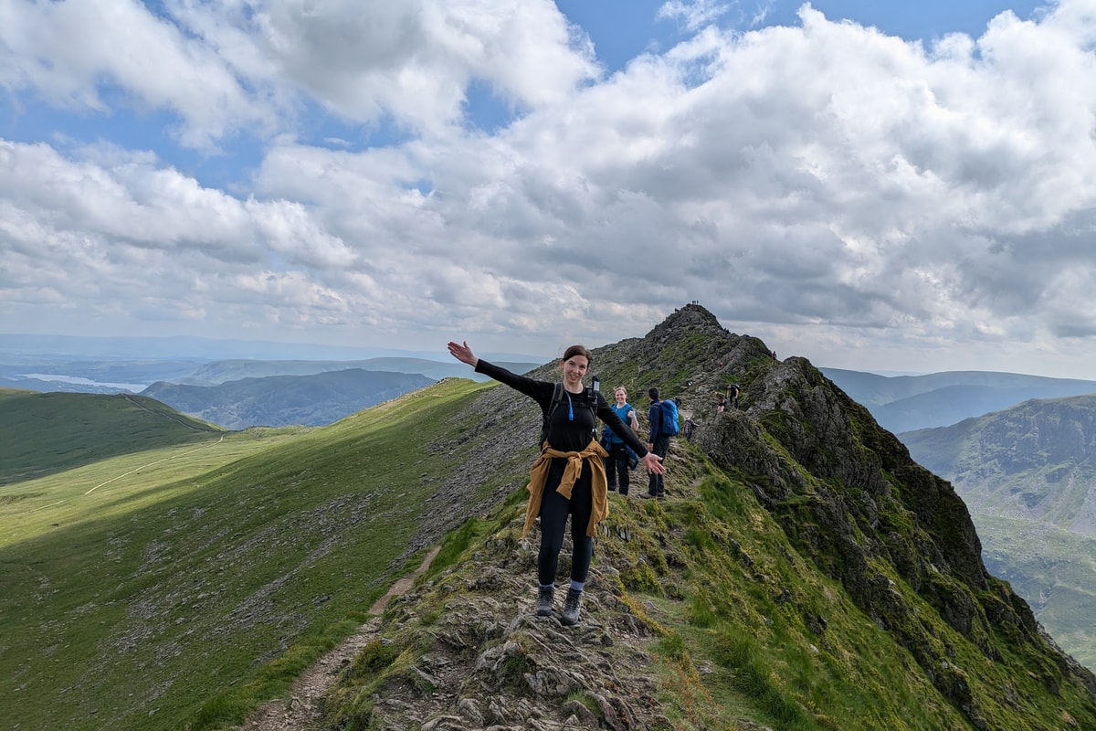 Hiking Helvellyn via Striding Edge