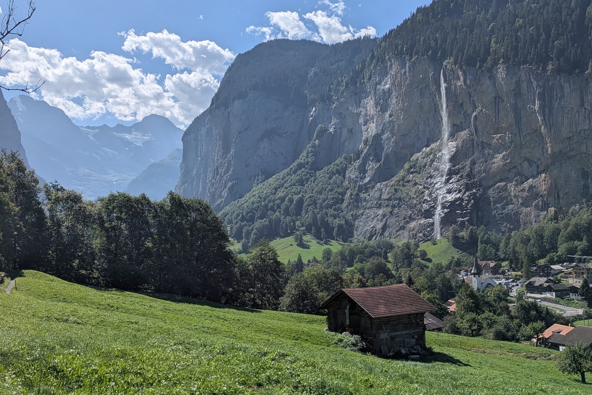 Lauterbrunnen waterfall