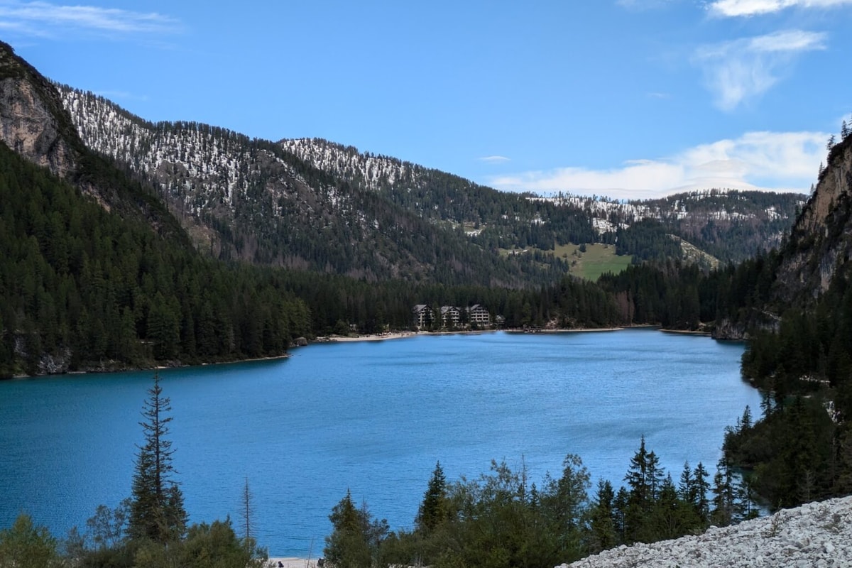 Lago di Braies viewpoint