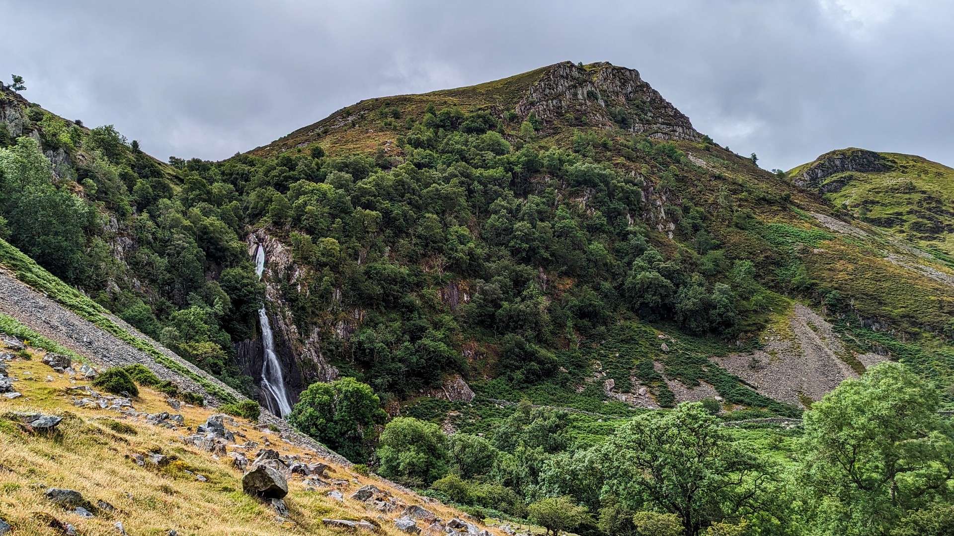 Out-and-back Walking Route to Aber Falls