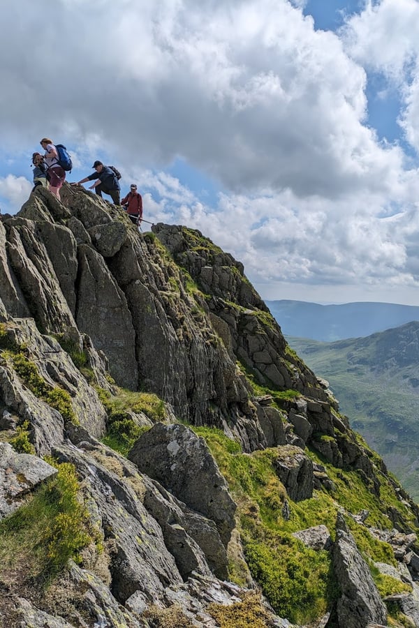Hiking Helvellyn via Striding Edge