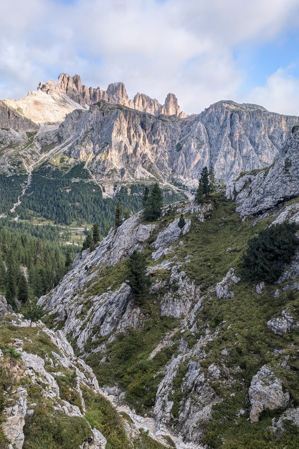 route to rifugio averau