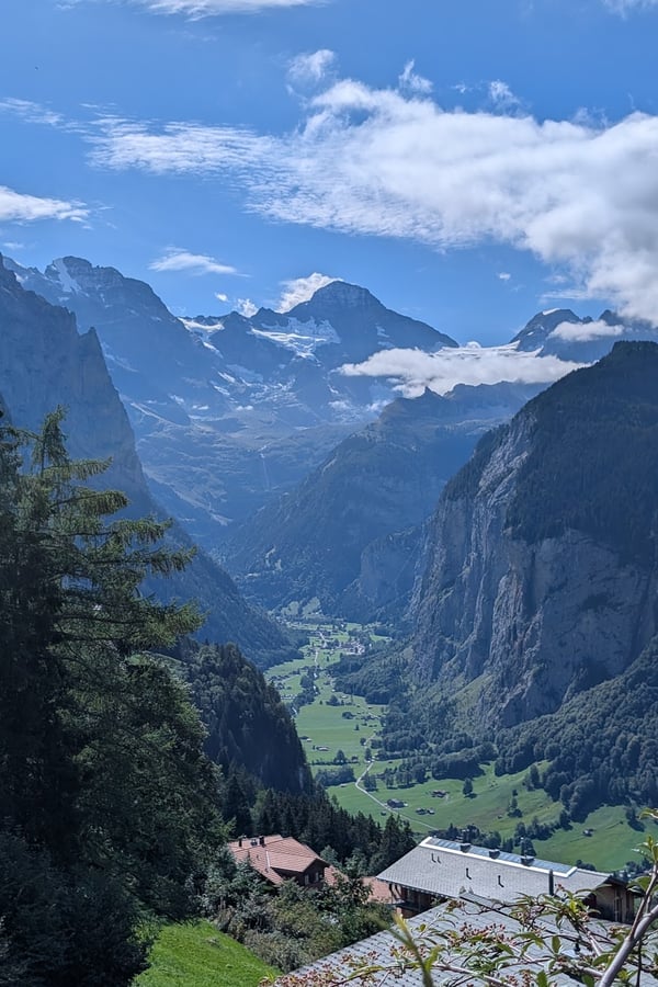 Lauterbrunnen from Wengen