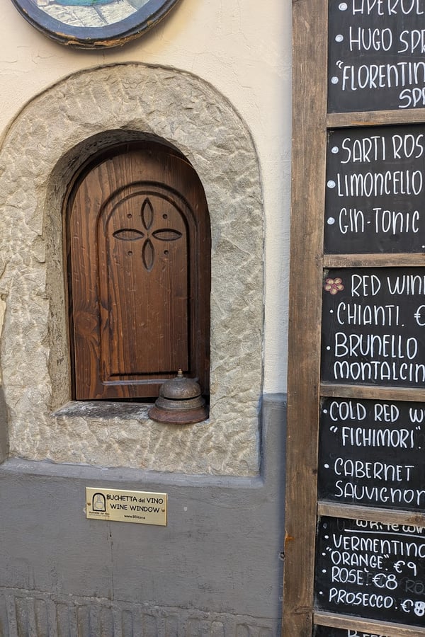 Best wine windows to visit in Florence