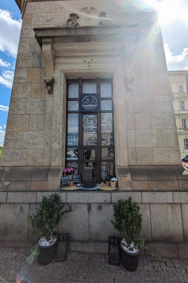 Claudia coffee during 4 days in Prague