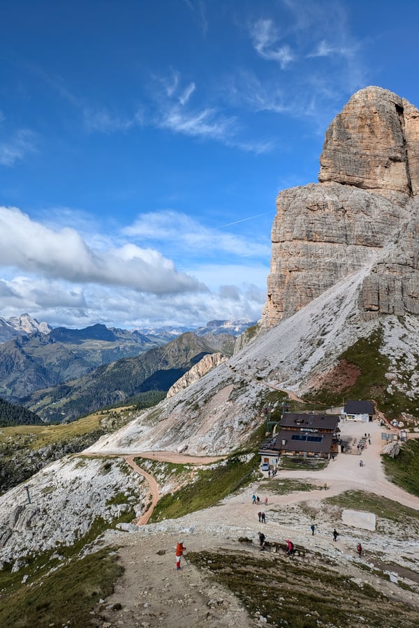 hike to Rifugio Nuvolau