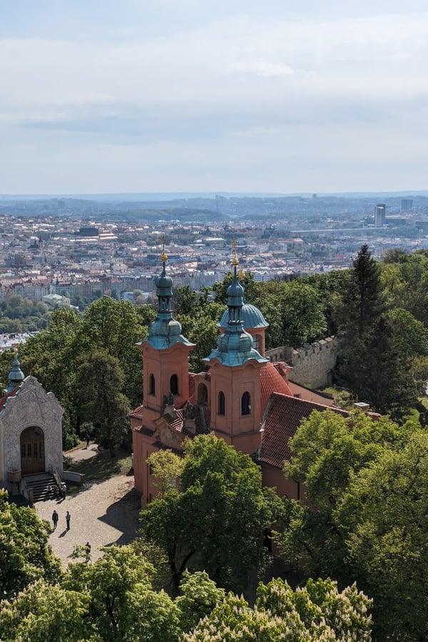 Petrin Tower Prague view